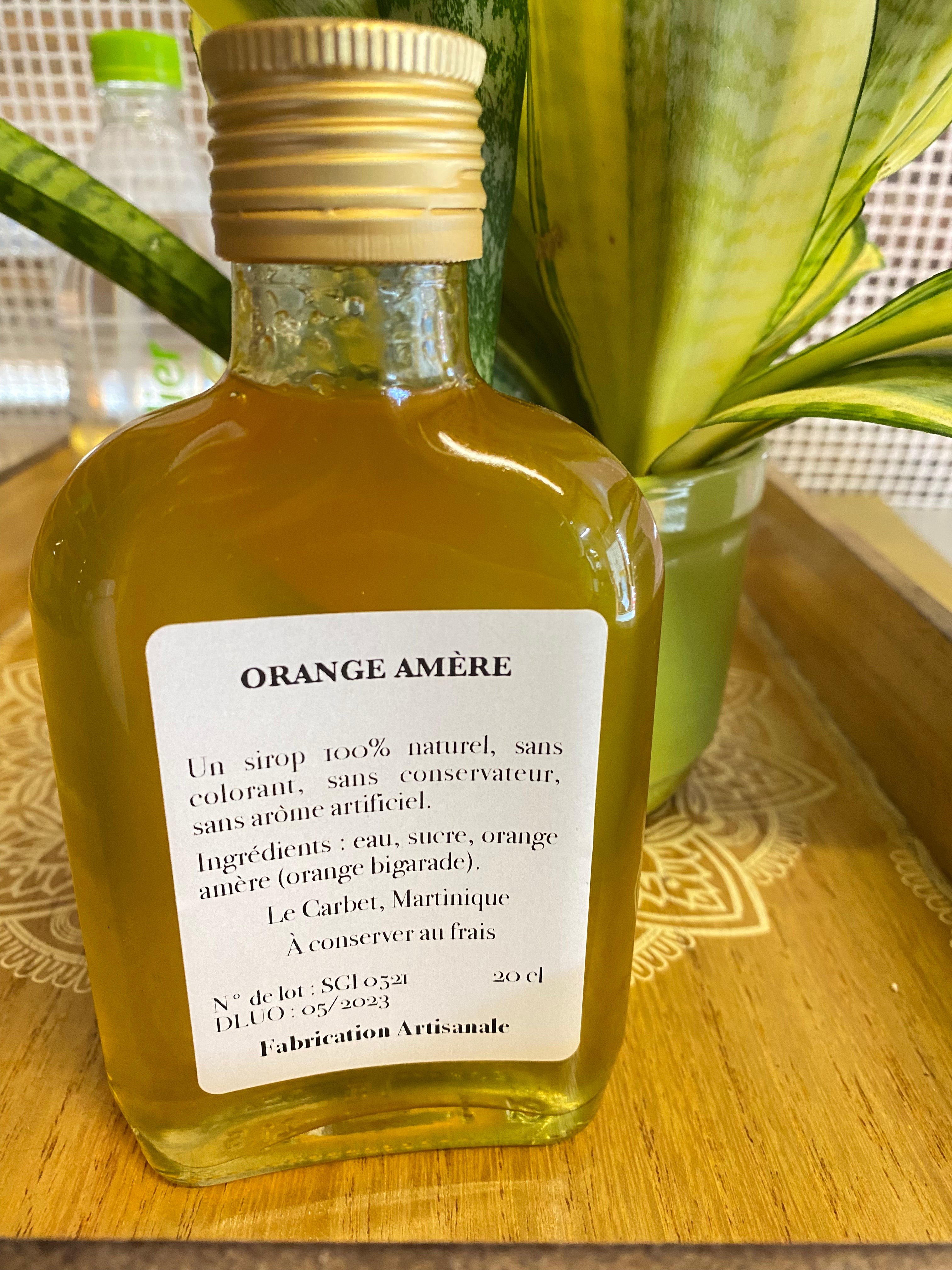 Sirop d'orange amère